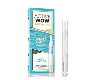 Active Wow 24K White Easy AF Teeth Whitening Pen with Mint Oil