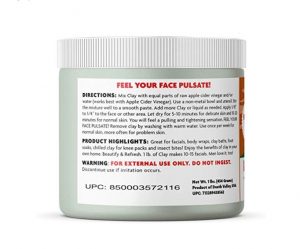 Indian Healing Clay - 1 lb. Deep Pore Cleansing Facial & Body Mask - Aztec Secret - Image 2