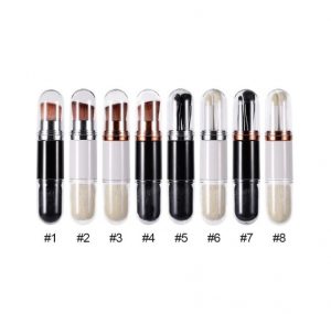 Dual End Makeup Brushes, Powder Foundation Blush & Eye Shadows Retractable Multifunction Cosmetic Brush - Image 2