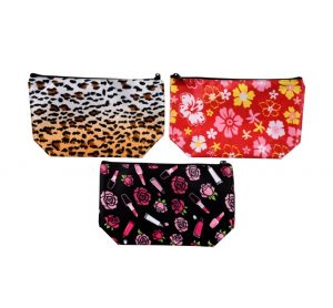 Printed Cosmetic or Makeup Bags with Zipper Closures - Makeup Design - Image 2