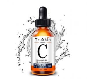 TruSkin Vitamin C Serum for Face, Topical Facial Serum with Hyaluronic Acid, Vitamin E