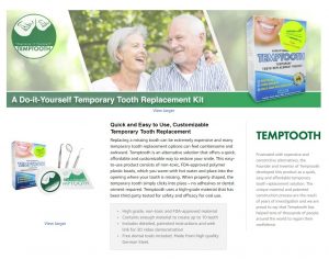 Temptooth #1 Seller Trusted Patented Temporary Tooth Replacement Product - with Free Dental Tools - Image 5