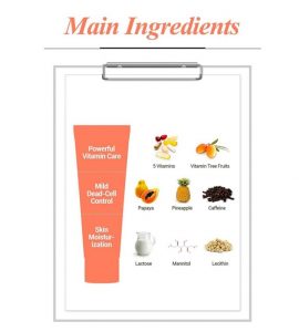 Vitamin C Grapefruit Exfoliator with Natural Ingredients - Image 2