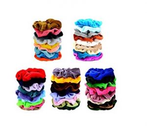 Hair Scrunchies, 45 Pcs Velvet Elastics Bobbles Hair Bands Scrunchy Hair Tie Ropes Scrunchie for Women Girls - Image 2