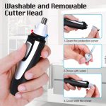 Ear and Nose Hair Trimmer Clipper - 2019 Professional Painless Eyebrow and Facial Hair Trimmer for Men and Women - Image 3