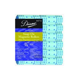 Diane 4716  Snap-On Magnetic Rollers Blue