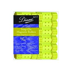 Diane 4717 Snap-On Magnetic Rollers Yellow