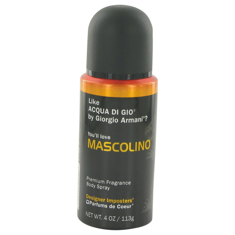 Designer Imposters Mascolino Cologne By Parfums De Coeur Body Spray Designer Imposters Mascolino Cologne By Parfums De Coeur Body Spray