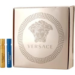 2 PIECE UNISEX VARIETY WITH VERSACE EROS POUR FEMME EAU DE PARFUM & VERSACE EROS POUR HOMME EDT AND BOTH ARE VIALS - VERSACE VARIETY by Gianni Versace