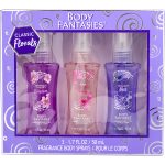 3 PIECE SET WITH JAPANESE CHERRY & PINK SWEET PEA & TWILIGHT MIST AND ALL ARE BODY SPRAY 1.8 OZ - BODY FANTASIES VARIETY by Body Fantasies