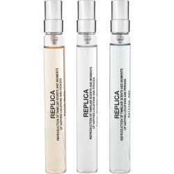 3 PIECE VARIETY WITH BEACH WALK & LAZY SUNDAY MORNING & SAILING DAY AND ALL ARE TRAVEL EDT 0.33 OZ MINI - REPLICA VARIETY by Maison Margiela