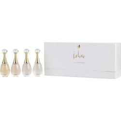 4 PIECE MINI VARIETY WITH JADORE (EDP) & JADORE L'ABSOLU (EDP) & JADORE (EDT) & JADORE IN JOY (EDT) & ALL ARE 0.17 OZ MINIS - JADORE VARIETY by Christian Dior