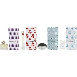 4 PIECE MINI VARIETY WITH L'EAU KENZO (EDT) & KENZO WORLD (EDP) & KENZO FLOWER (EDP) & KENZO JUNGLE L'ELEPHANT (EDP) & ALL ARE MINIS - KENZO VARIETY SET by Kenzo