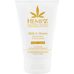 AROMABODY MILK & HONEY HERBAL HAND & FOOT CREME 3.4 OZ - HEMPZ by Hempz