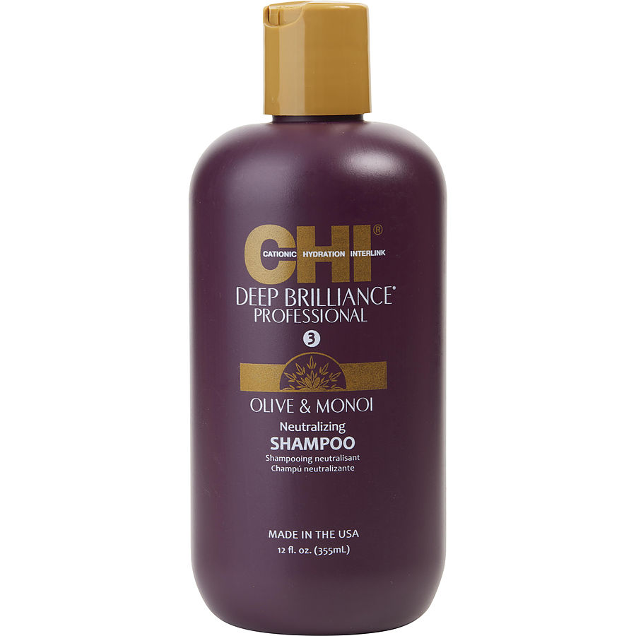 DEEP BRILLIANCE OLIVE & MONOI NEUTRALIZING SHAMPOO 12 OZ - CHI by CHI DEEP BRILLIANCE OLIVE & MONOI NEUTRALIZING SHAMPOO 12 OZ - CHI by CHI