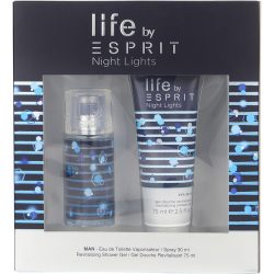 EDT SPRAY 1 OZ & SHOWER GEL 2.5 OZ - ESPRIT NIGHT LIGHTS by Esprit International