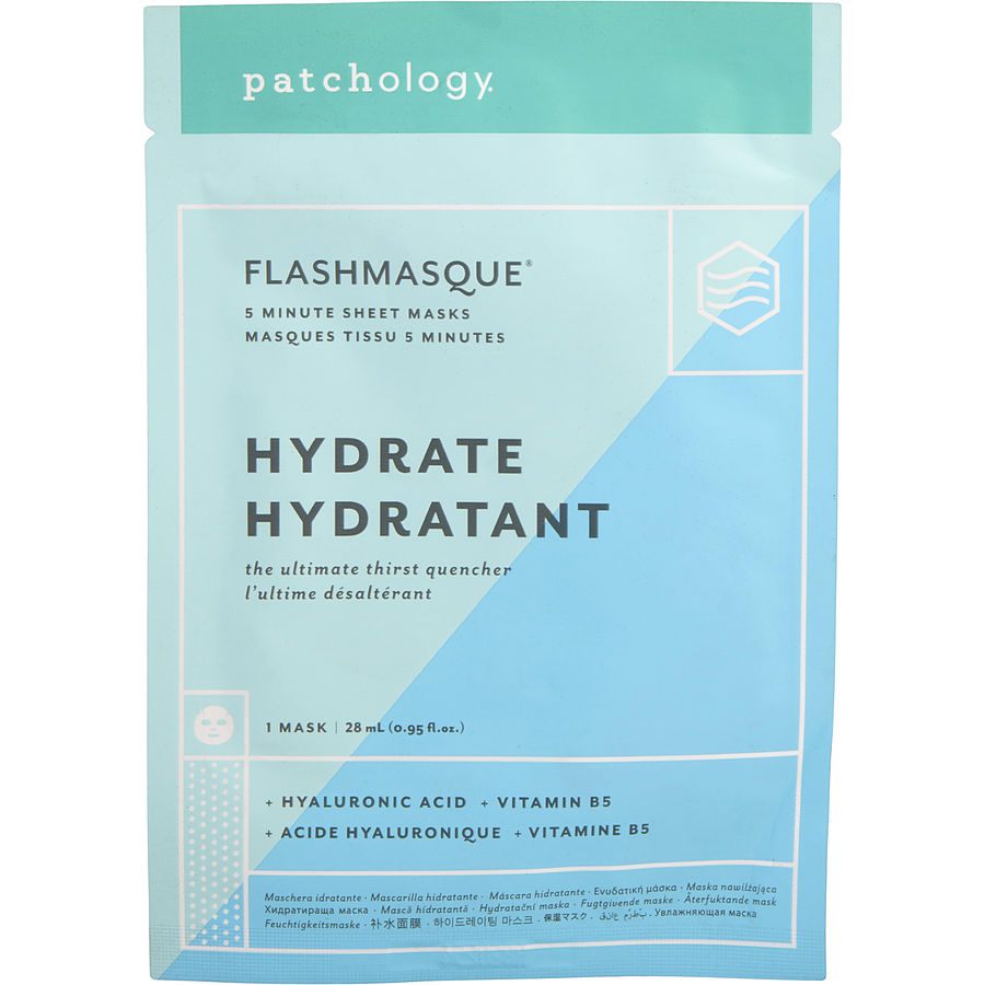FlashMasque 5 Minute Sheet Mask - Hydrate --28ml/0.95oz - Patchology by Patchology FlashMasque 5 Minute Sheet Mask - Hydrate --28ml/0.95oz - Patchology by Patchology