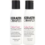 KERATIN COLOR CARE SMOOTHING SHAMPOO & CONDITIONER DUO 3 OZ x 2 (NEW WHITE PACKAGING) - KERATIN COMPLEX by Keratin Complex