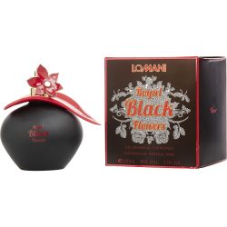 Lomani Royal Black Flower By Lomani