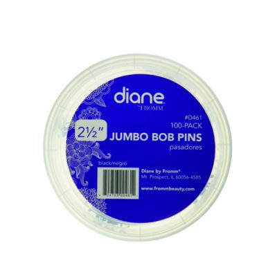 2 For $3 Diane 461 Jumbo Bob Pin 100Pk Bk