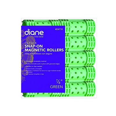 Diane 4718 Snap-On Magnetic Rollers Green