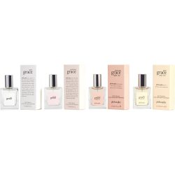 4 PIECE VARIETY WITH AMAZING GRACE & AMAZING GRACE BALLET ROSE & PURE GRACE & PURE GRACE NUDE ROSE ALL ARE EDT SPRAY 0.5 OZ - PHILOSOPHY VARIETY by Philosophy