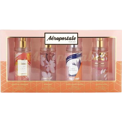 4 PIECE VARIETY WITH GRACEFUL GARDENIA & BLUSHING & SAG HONEYSUCKLE & GOLDEN HOUR AND ALL ARE BODY MIST 3.4 OZ - AEROPOSTALE VARIETY by Aeropostale