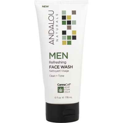 MEN Refreshing Face Wash --177ml/6oz - Andalou Naturals by Andalou Naturals